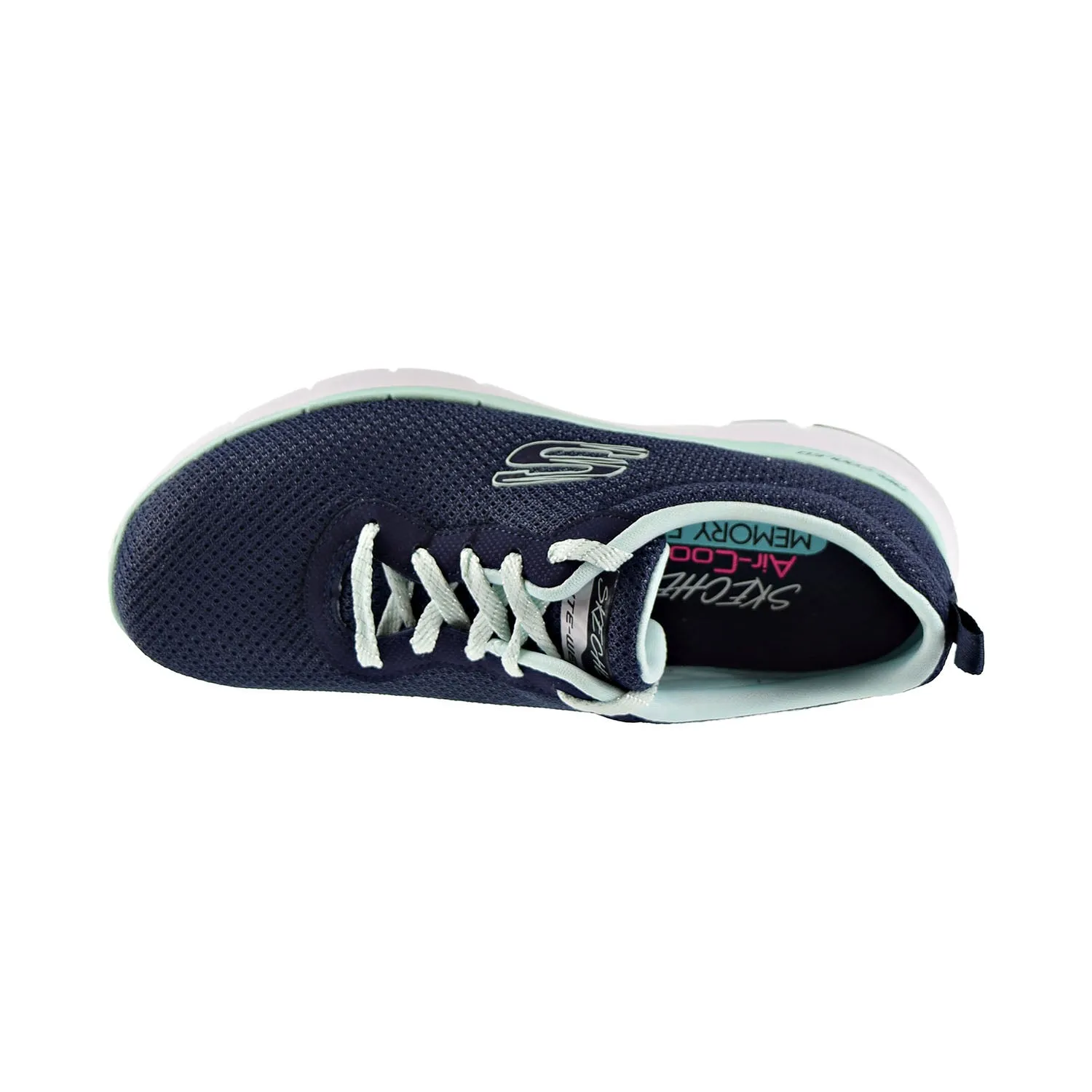 Skechers Flex Appeal 3.0 First Insight Womens Shoes Navy/Aqua