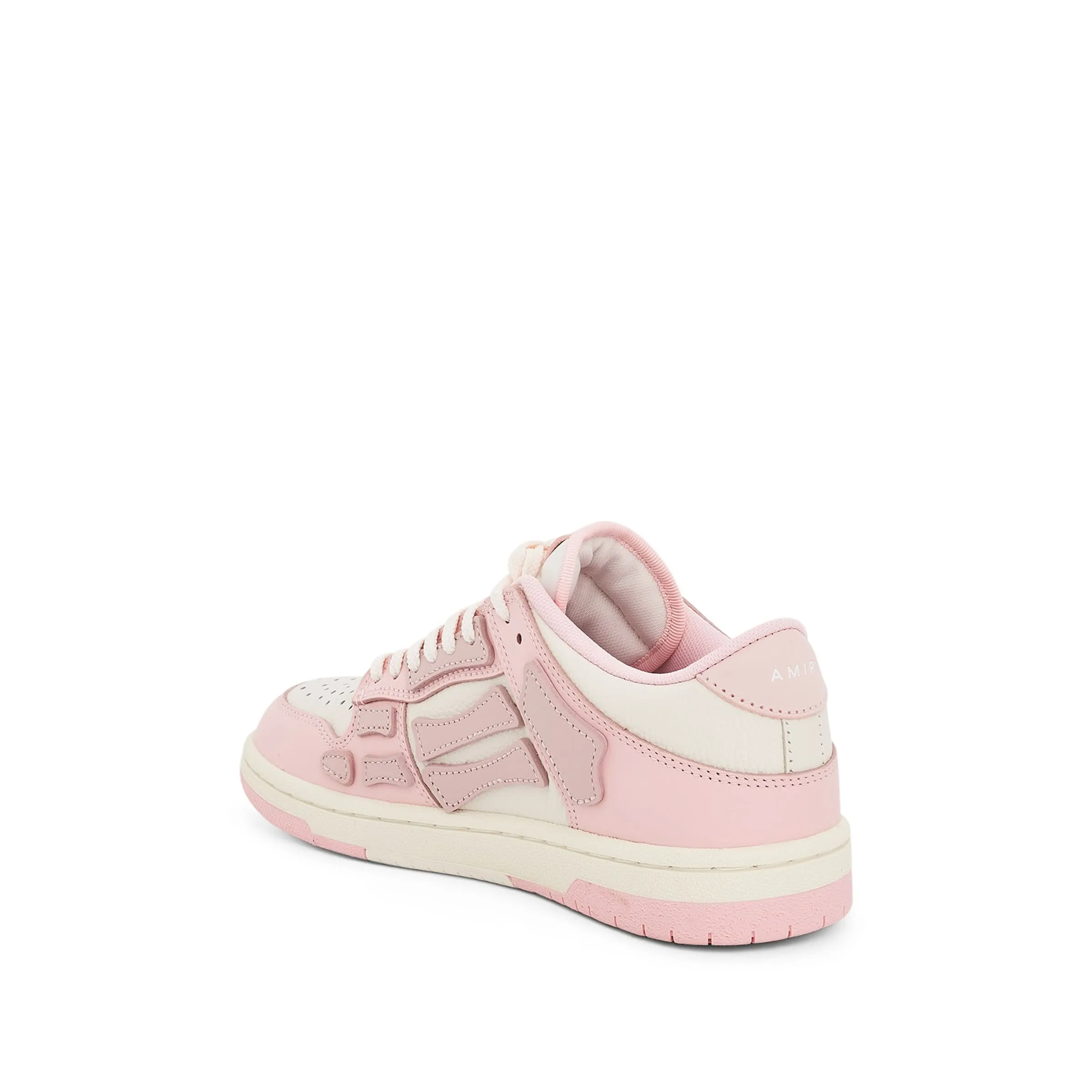 Skeleton Sneaker in Pink/White