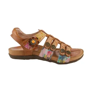 Spring Step L'artiste Women's Actionetta Sandals - Camel Multi