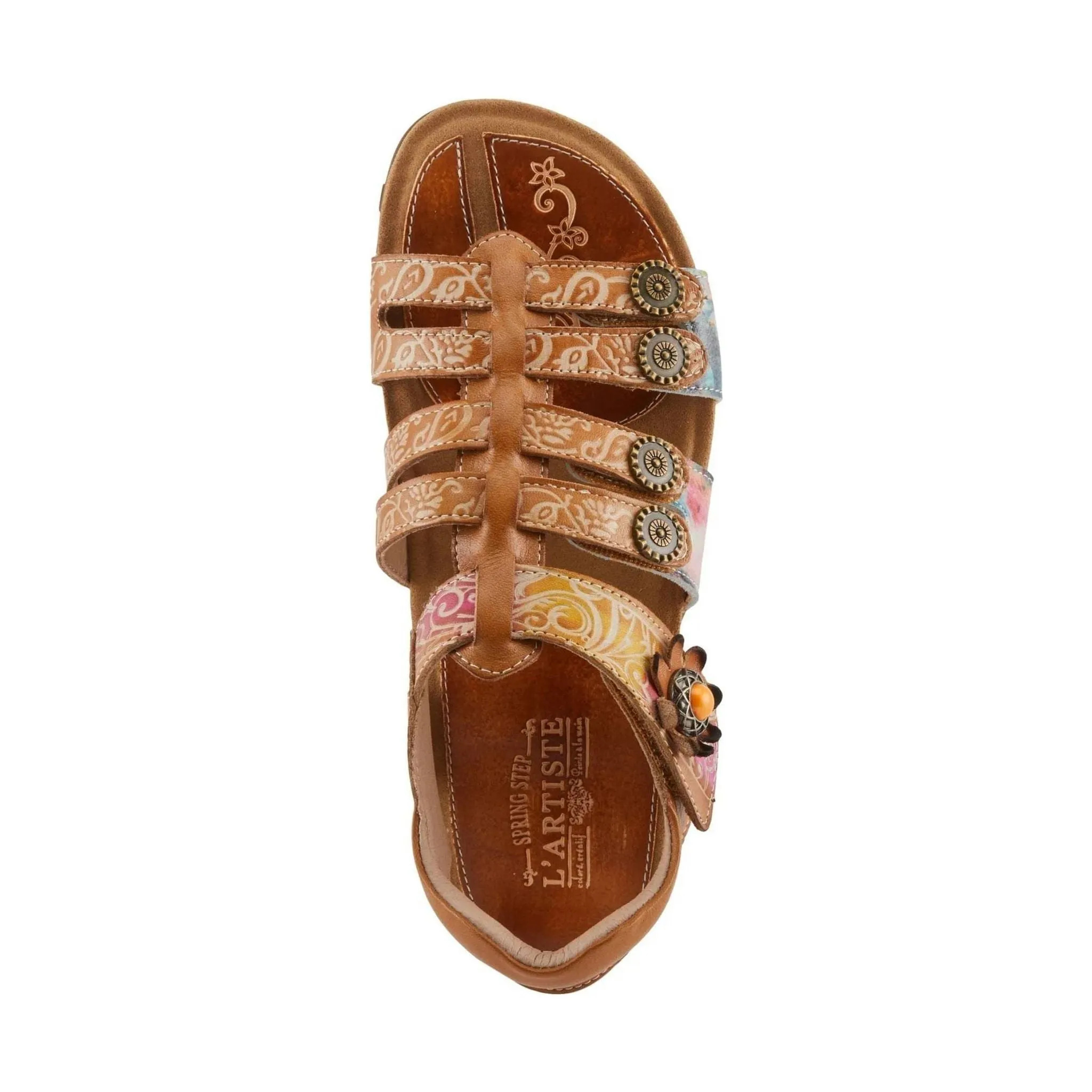 Spring Step L'artiste Women's Actionetta Sandals - Camel Multi