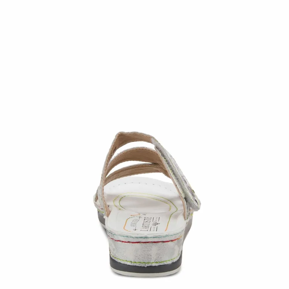Spring Step Shoes Caiman Hand Painted Sandals