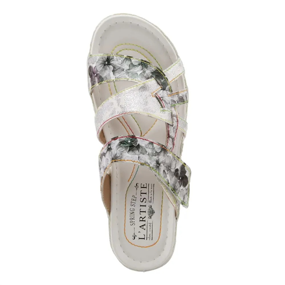 Spring Step Shoes Caiman Hand Painted Sandals