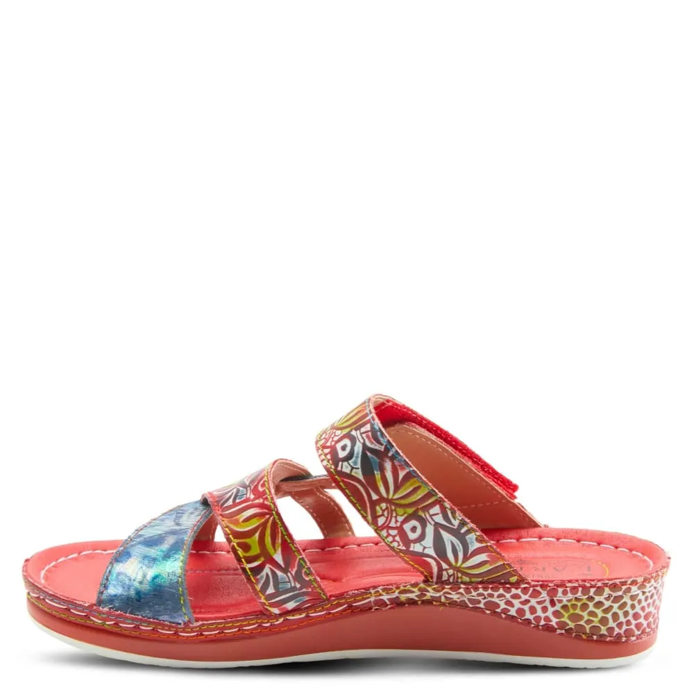 Spring Step Shoes Caiman Hand Painted Sandals