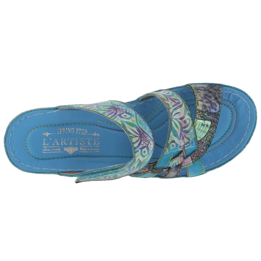 Spring Step Shoes Caiman Hand Painted Sandals