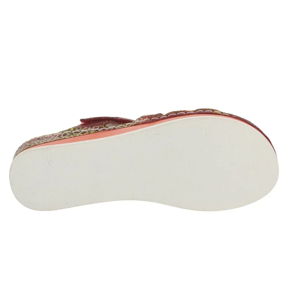 Spring Step Shoes Caiman Hand Painted Sandals