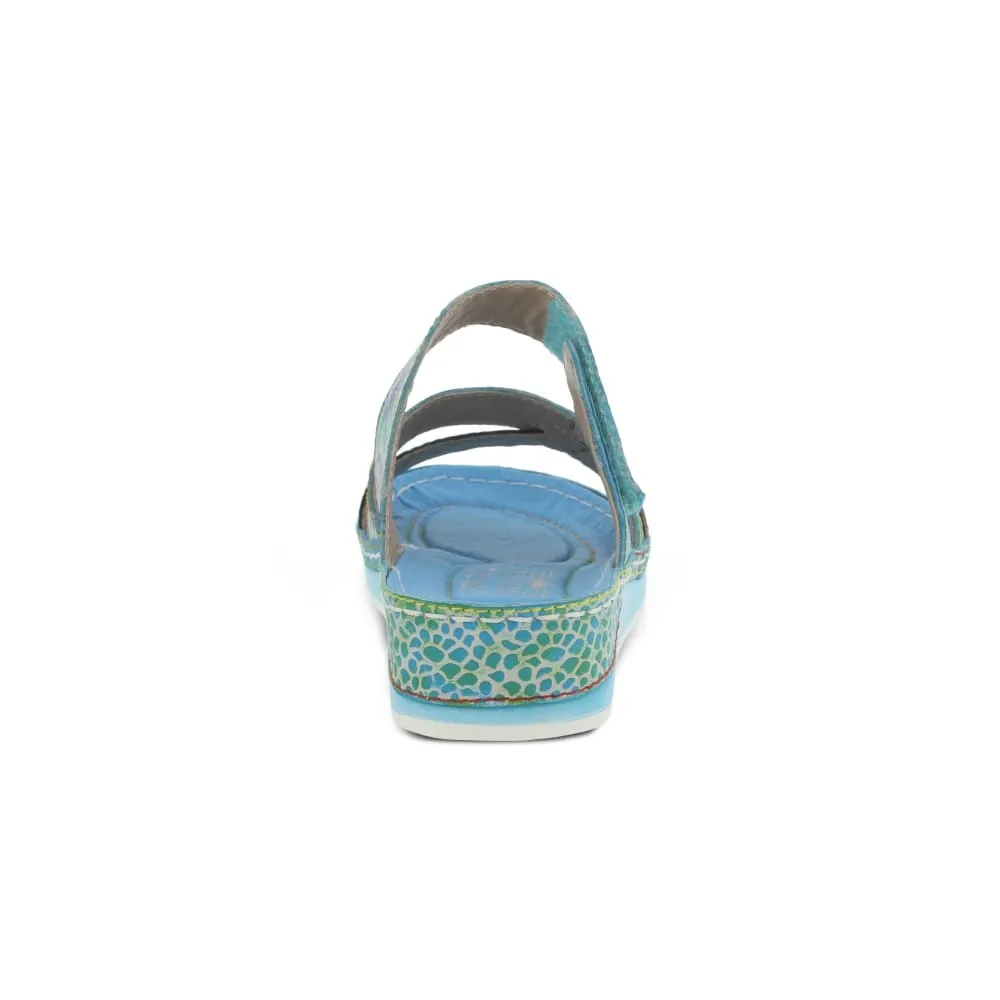 Spring Step Shoes Caiman Hand Painted Sandals