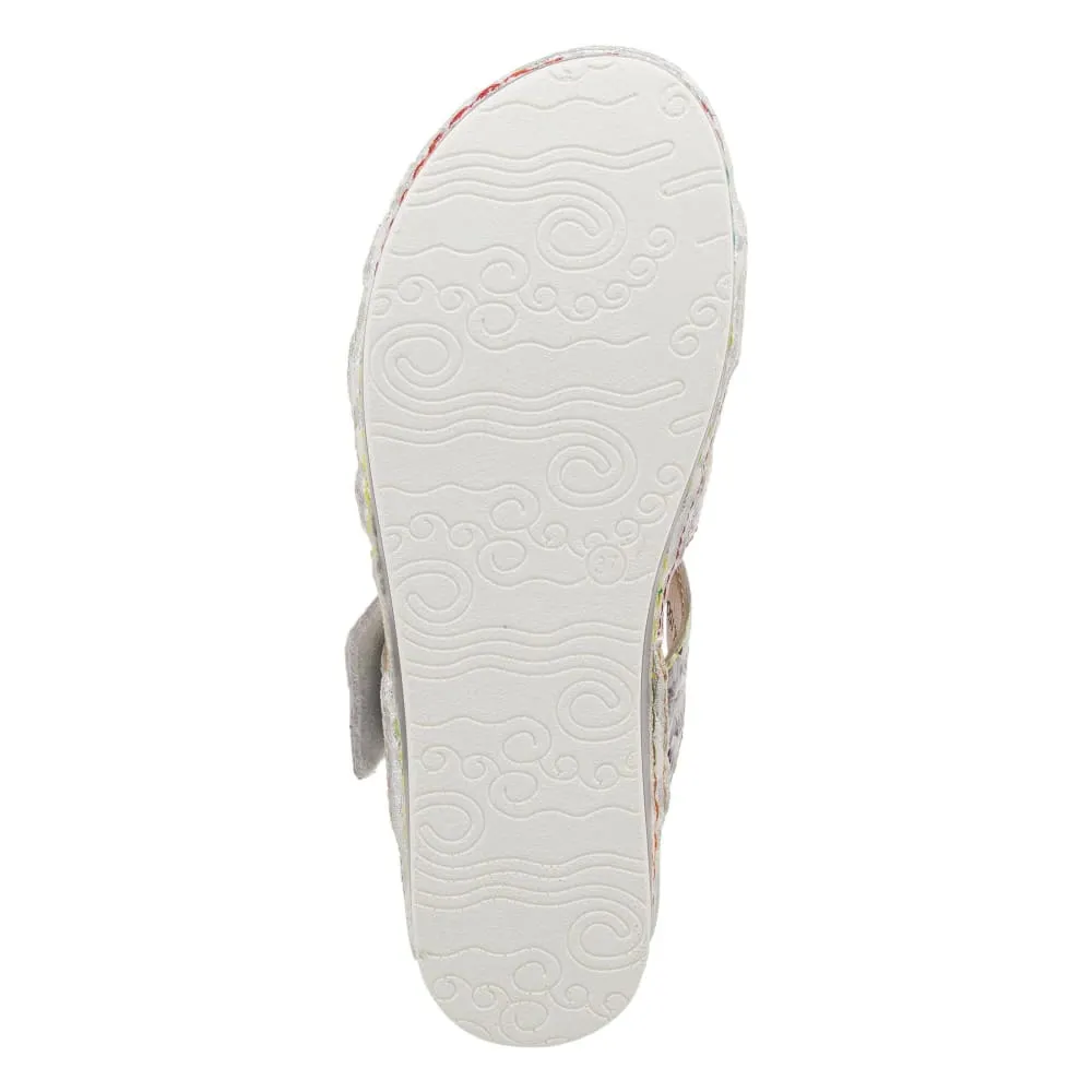 Spring Step Shoes Caiman Hand Painted Sandals