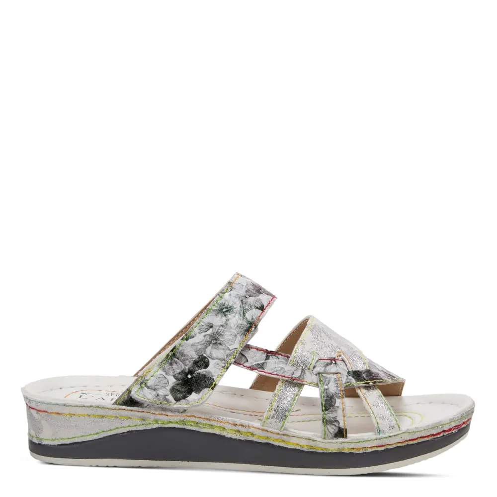 Spring Step Shoes Caiman Hand Painted Sandals