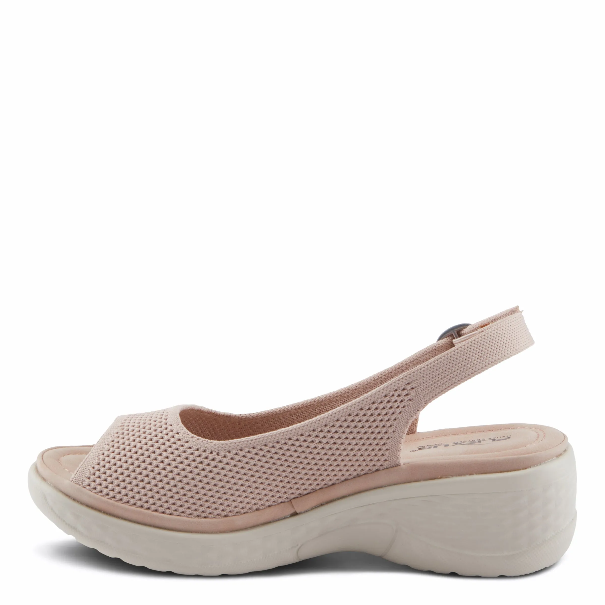Spring Step Shoes  Flexus Mayberry Sandals Women’s Textile Wedge 2.5" Heel