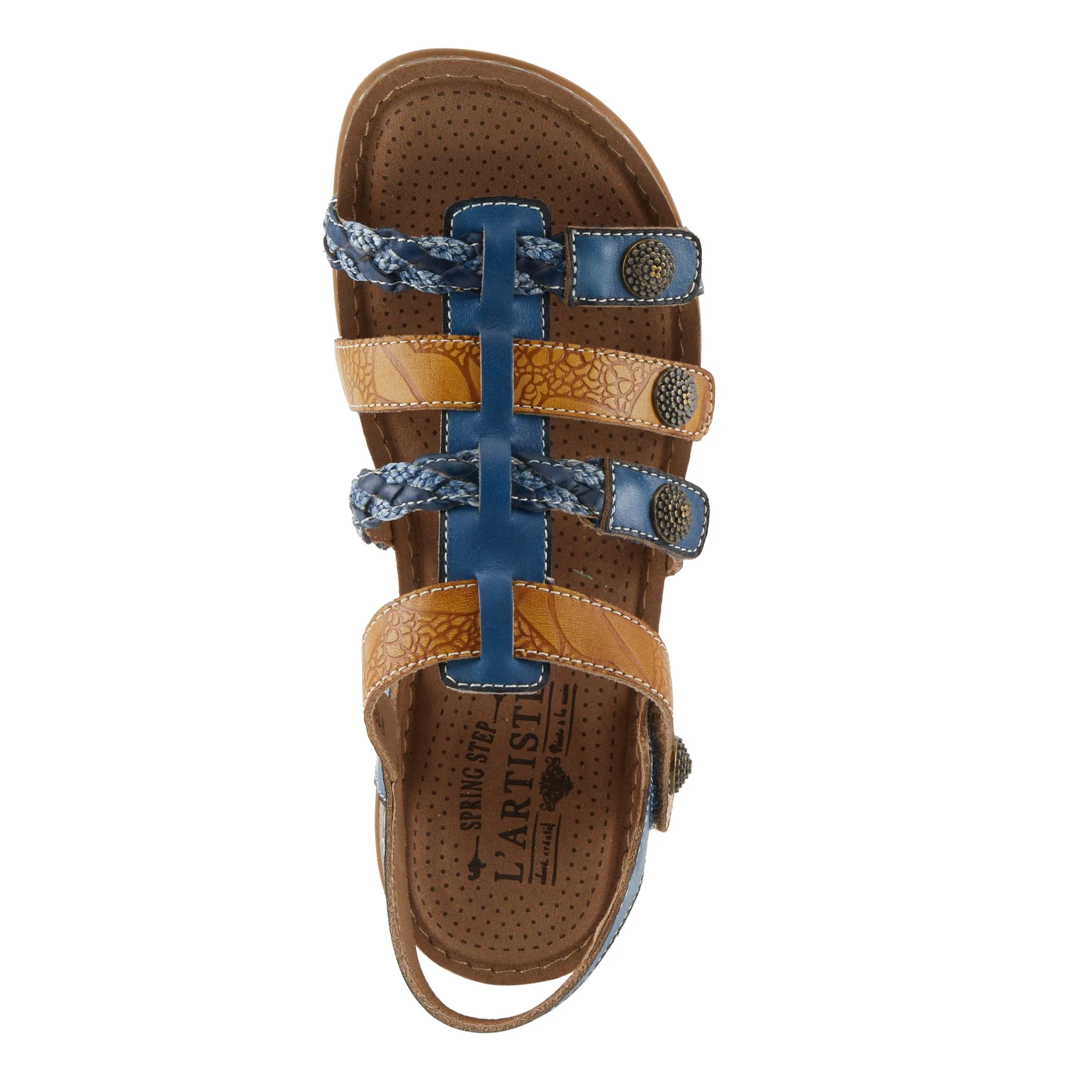 Spring Step Shoes  L'Artiste Delila Sandals Women’s Leather Adjustable 1" Heel