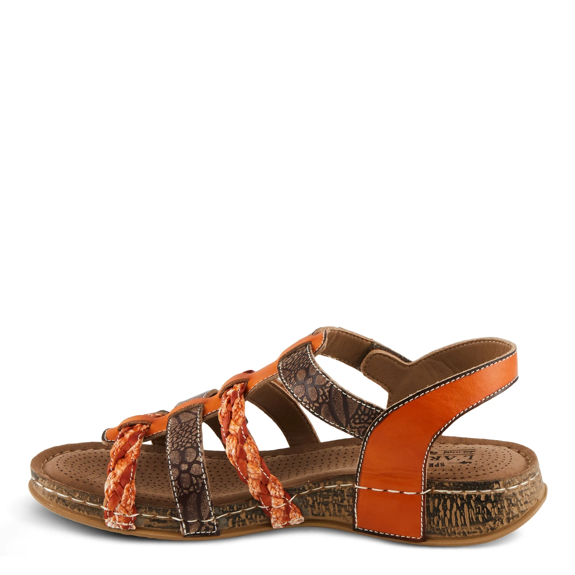 Spring Step Shoes  L'Artiste Delila Sandals Women’s Leather Adjustable 1" Heel