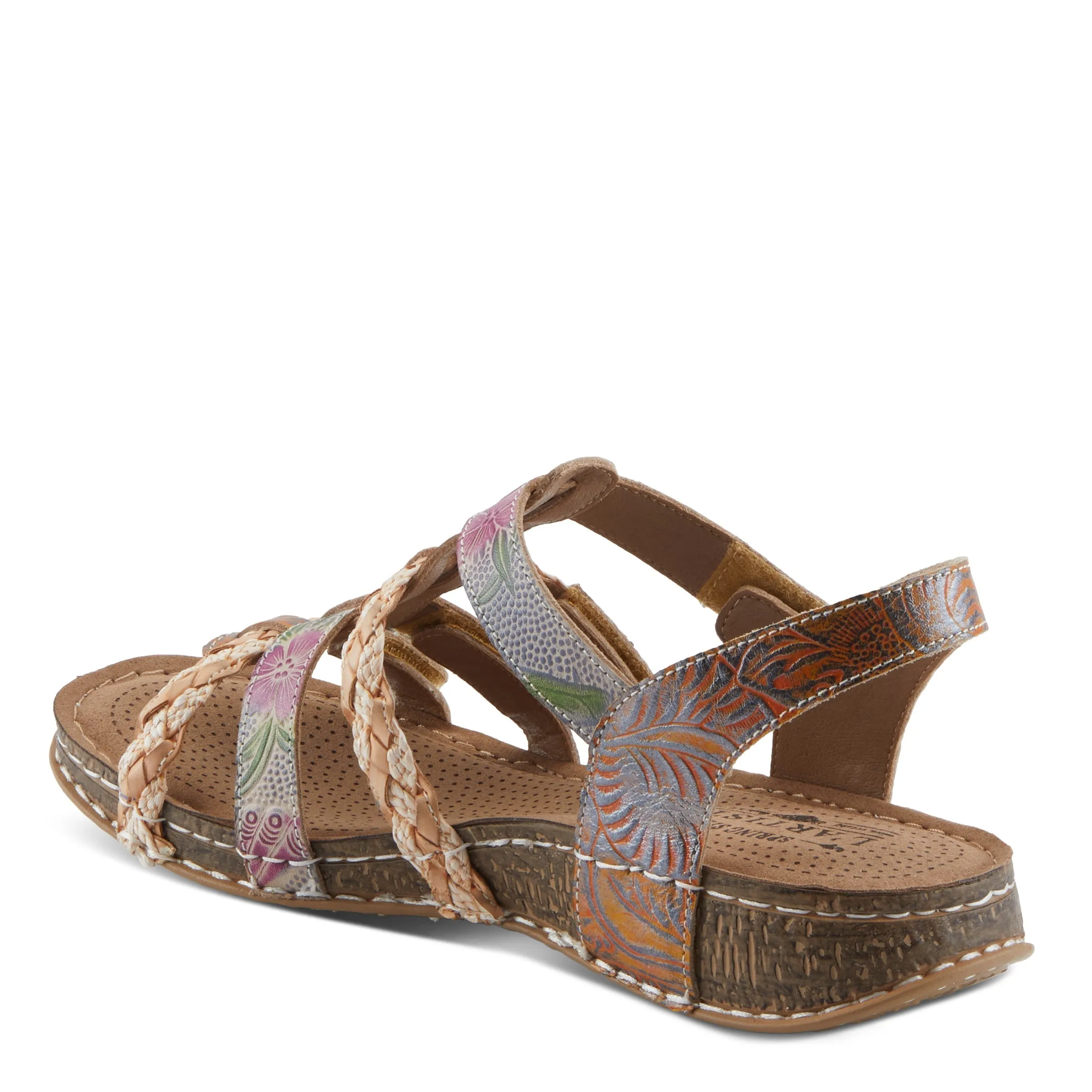 Spring Step Shoes  L'Artiste Delila Sandals Women’s Leather Adjustable 1" Heel