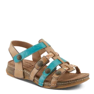 Spring Step Shoes  L'Artiste Delila Sandals Women’s Leather Adjustable 1" Heel