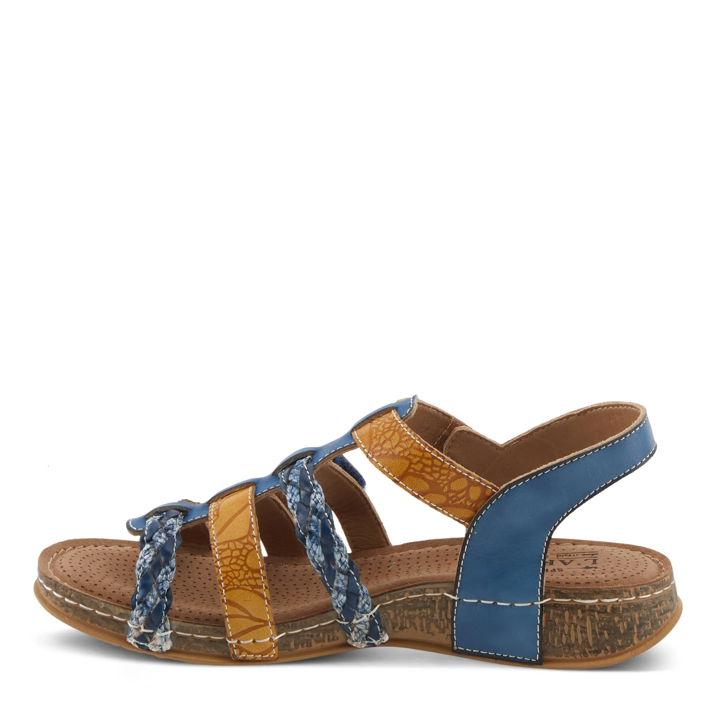 Spring Step Shoes  L'Artiste Delila Sandals Women’s Leather Adjustable 1" Heel
