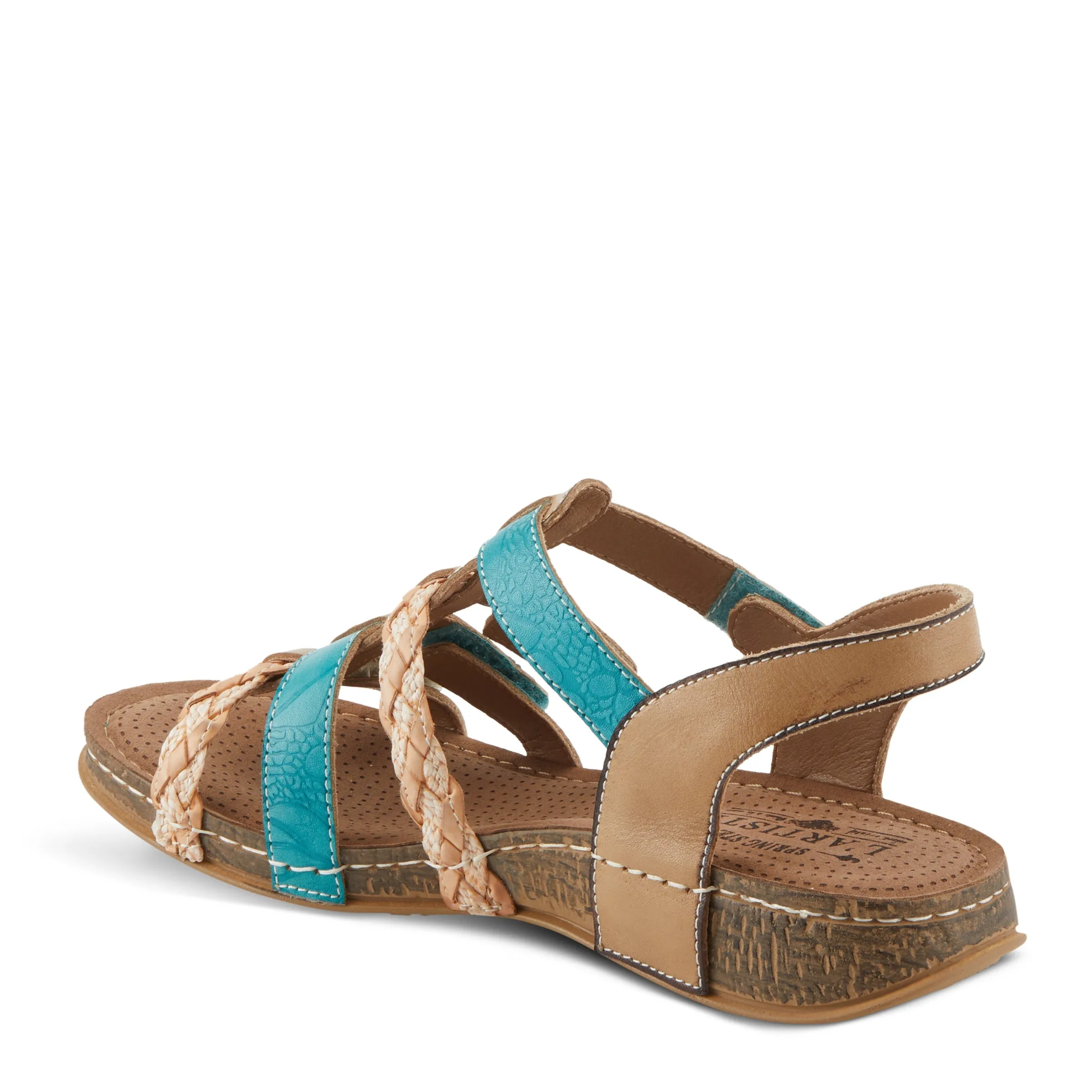 Spring Step Shoes  L'Artiste Delila Sandals Women’s Leather Adjustable 1" Heel