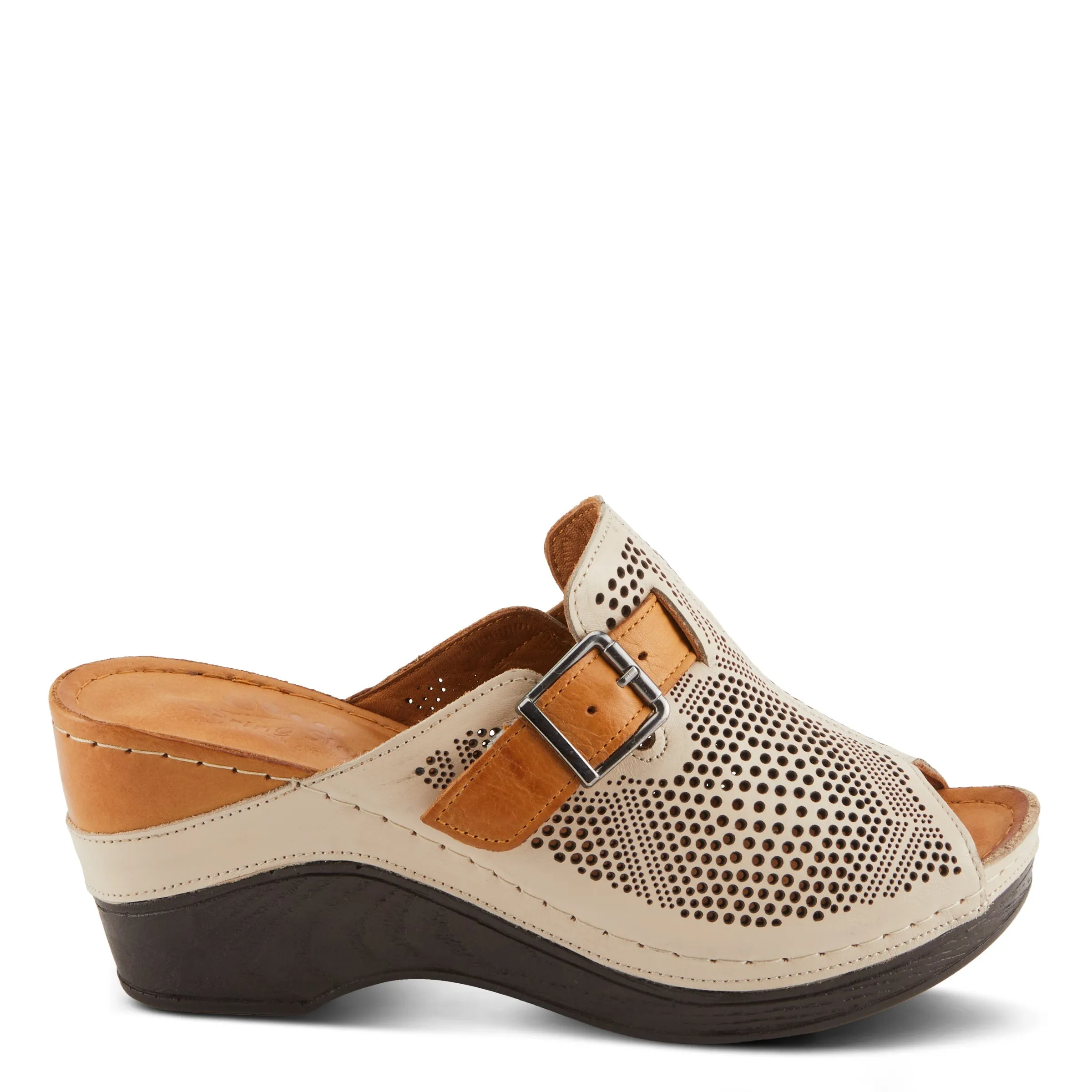 Spring Step Shoes Momelle Sandals Women’s Perforated Leather 3" Heel