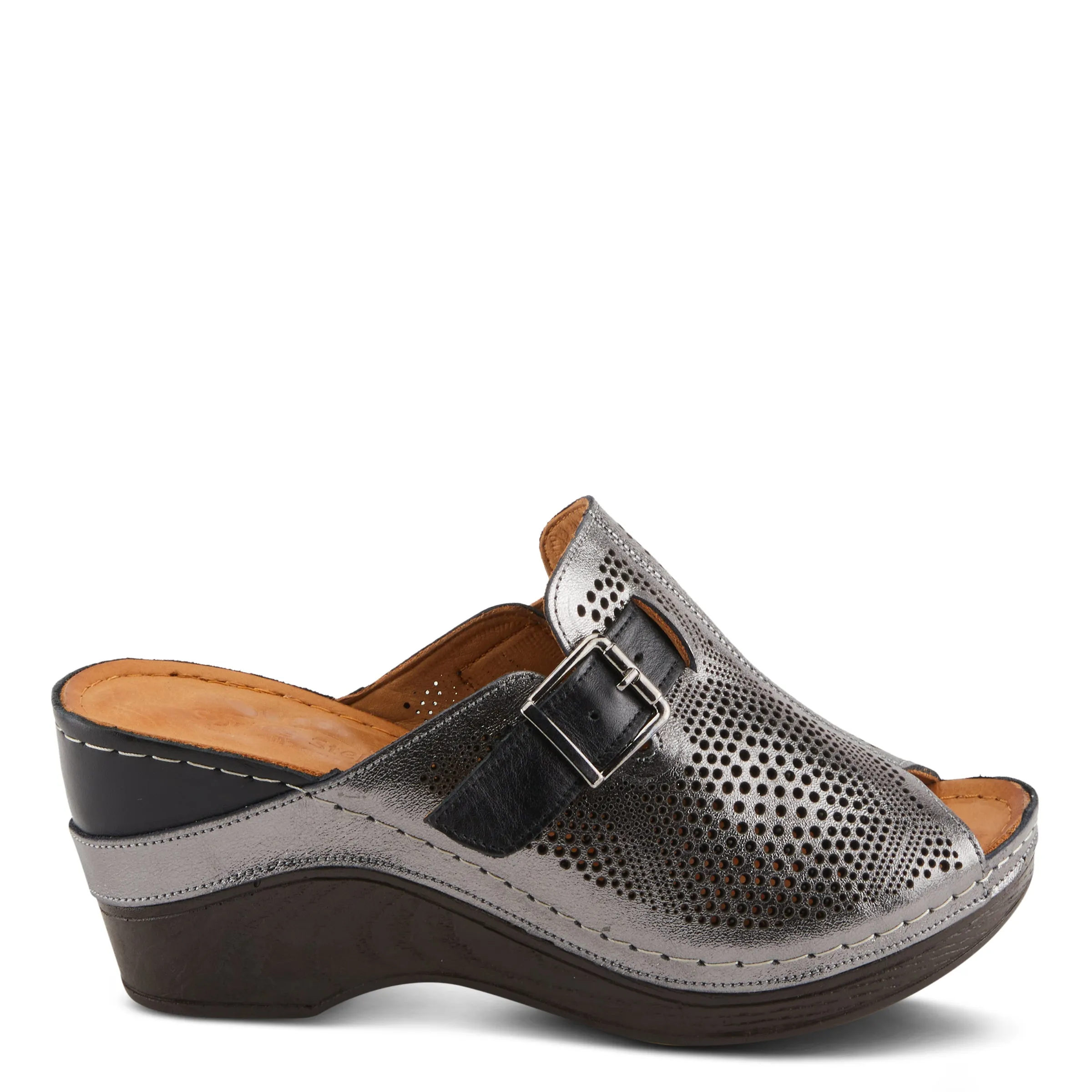 Spring Step Shoes Momelle Sandals Women’s Perforated Leather 3" Heel