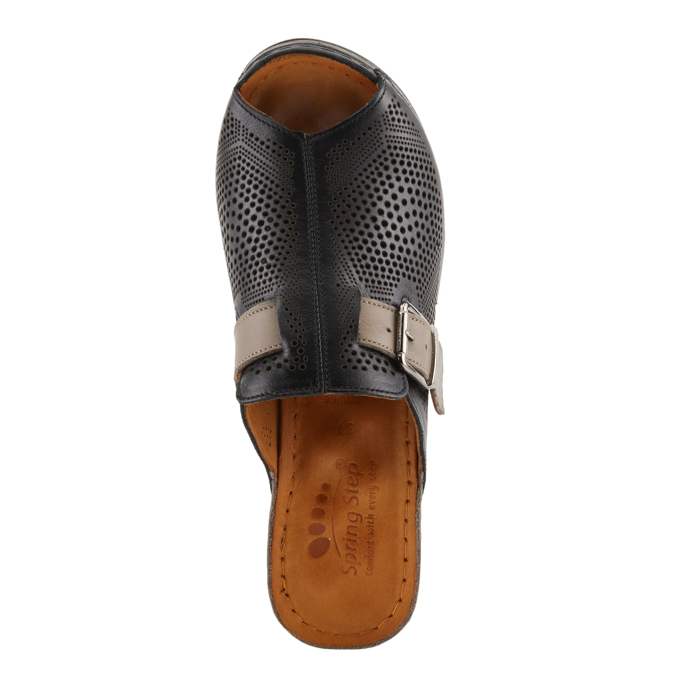 Spring Step Shoes Momelle Sandals Women’s Perforated Leather 3" Heel