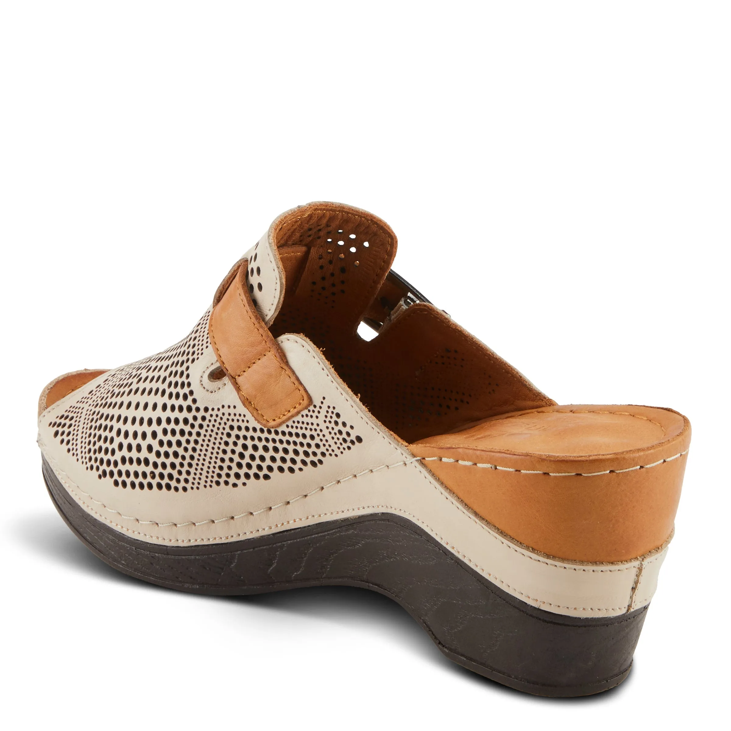 Spring Step Shoes Momelle Sandals Women’s Perforated Leather 3" Heel