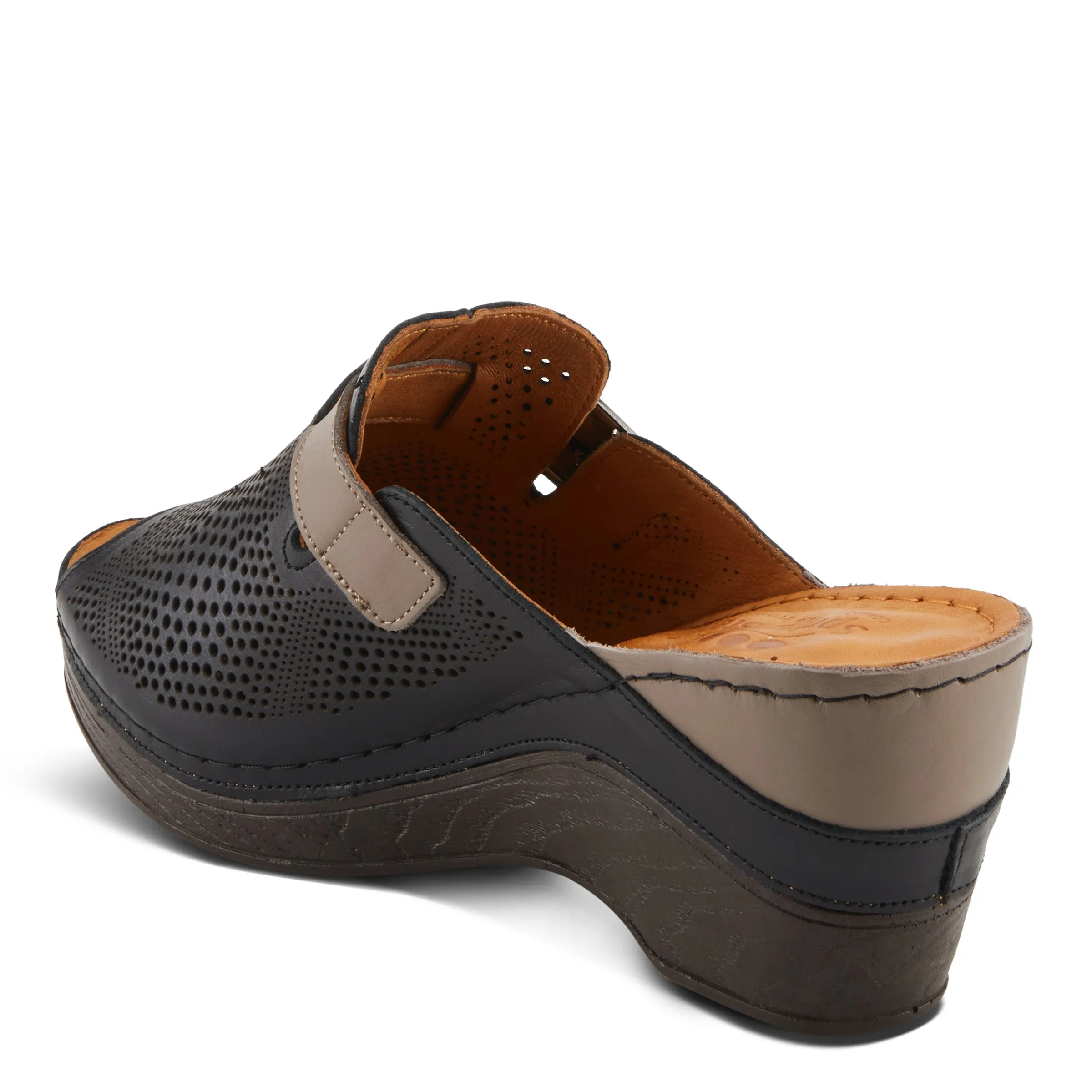 Spring Step Shoes Momelle Sandals Women’s Perforated Leather 3" Heel