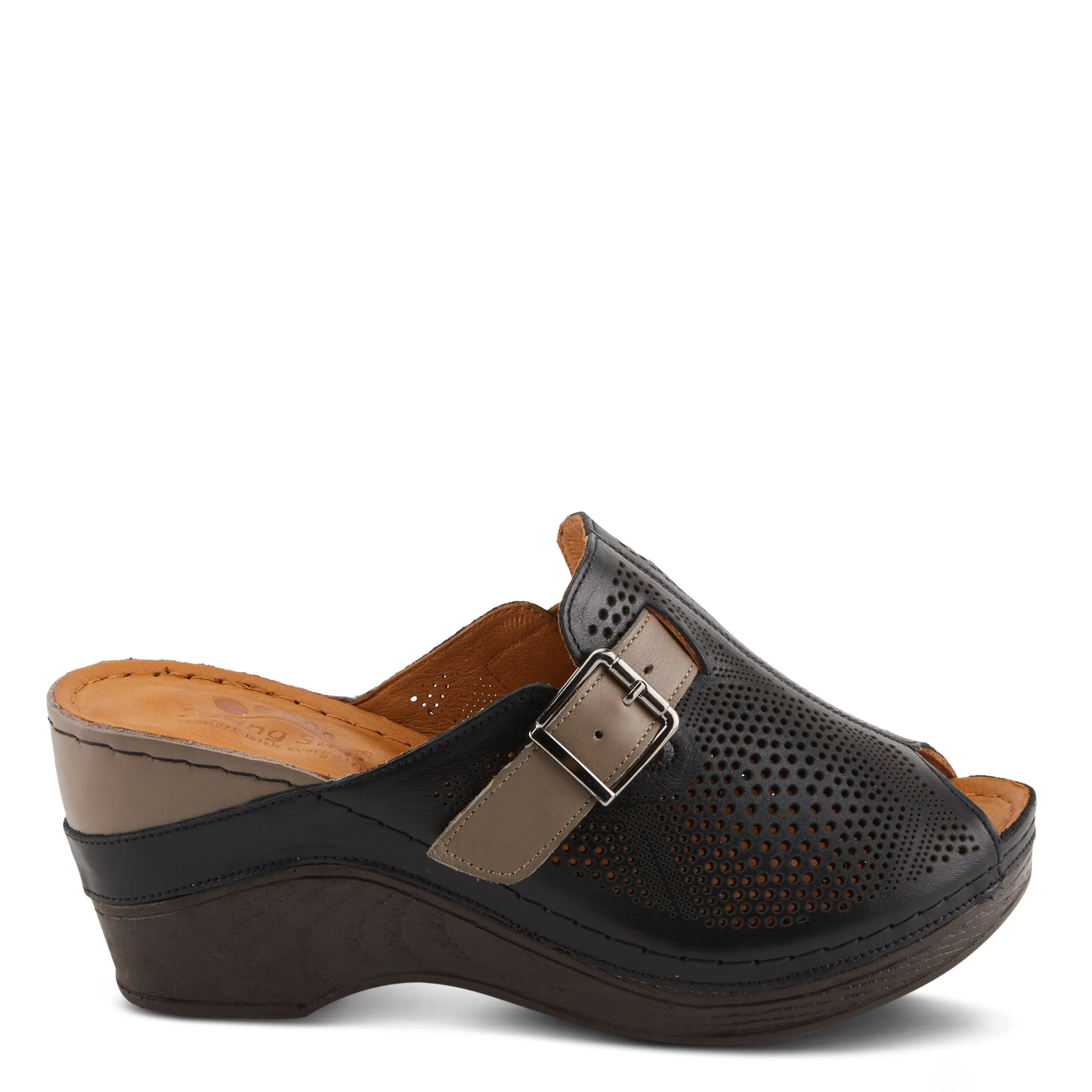 Spring Step Shoes Momelle Sandals Women’s Perforated Leather 3" Heel
