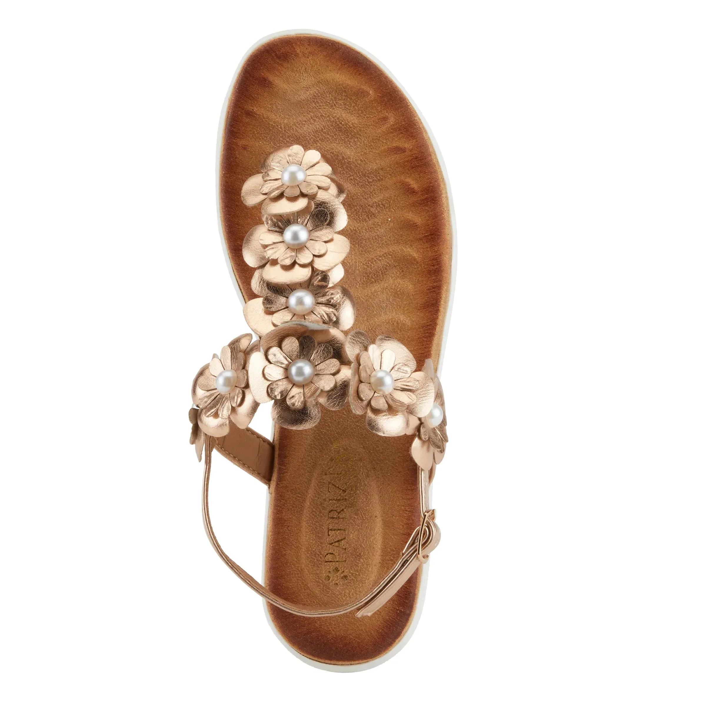 Spring Step Shoes  Patrizia Momento Women’s Vegan Thong Sandals With Flowers