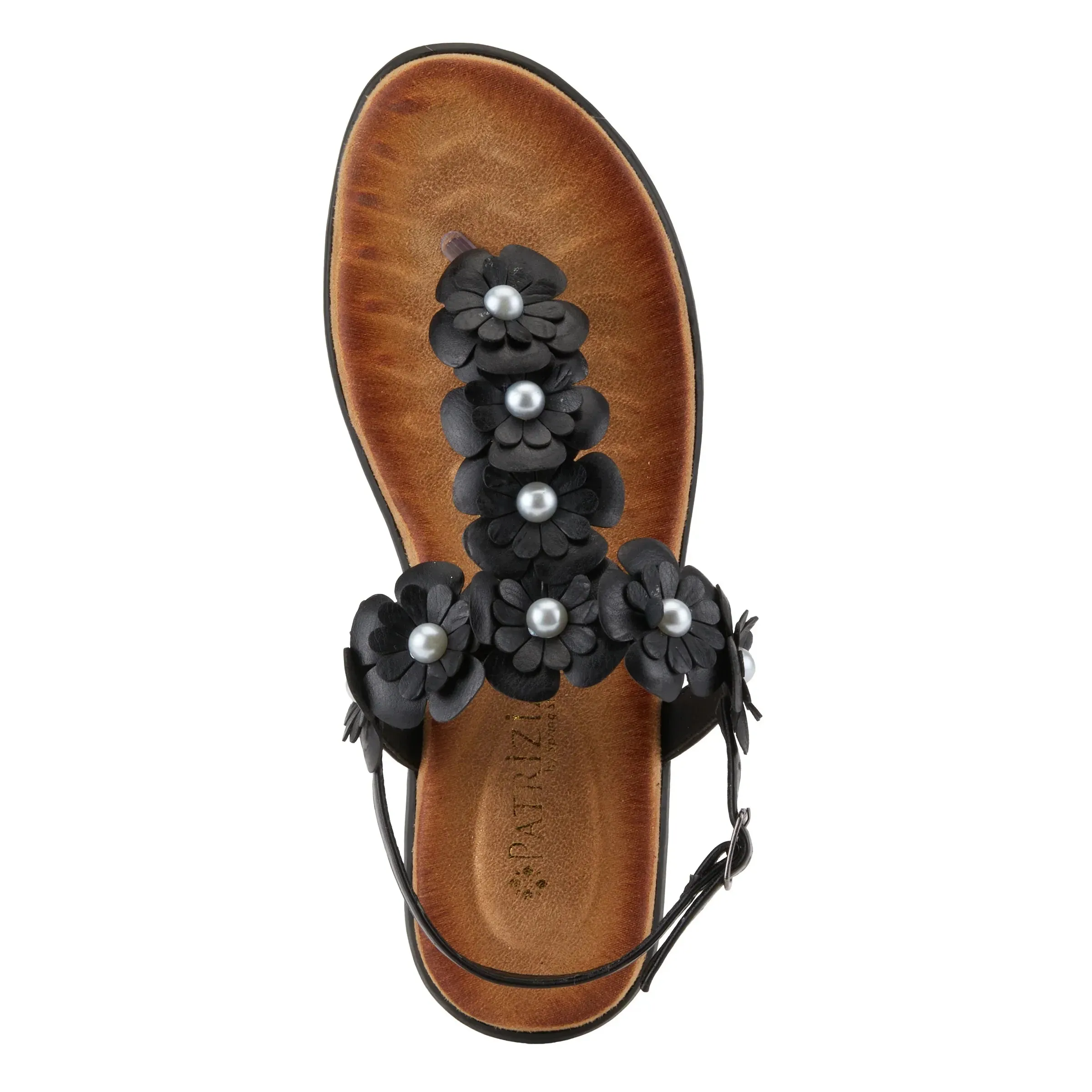 Spring Step Shoes  Patrizia Momento Women’s Vegan Thong Sandals With Flowers