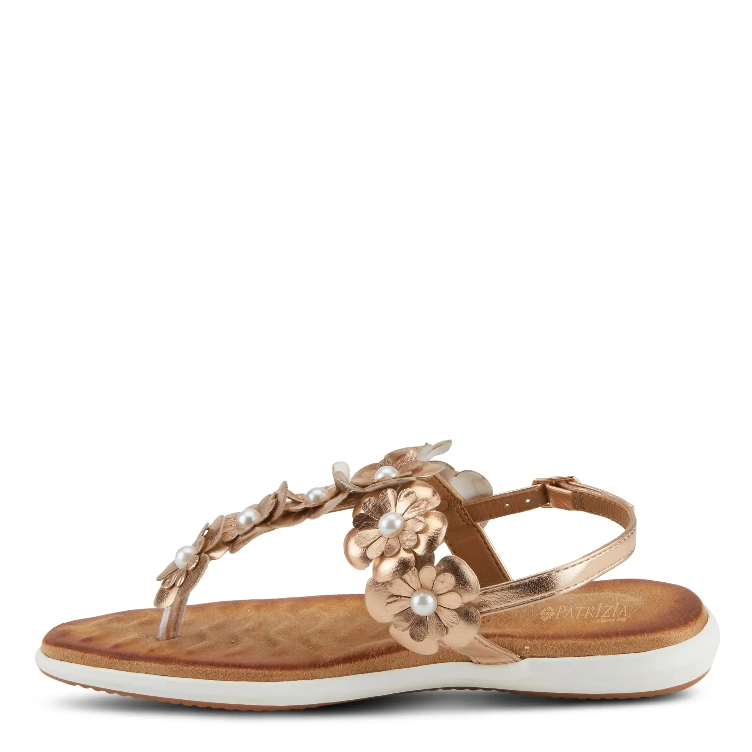 Spring Step Shoes  Patrizia Momento Women’s Vegan Thong Sandals With Flowers