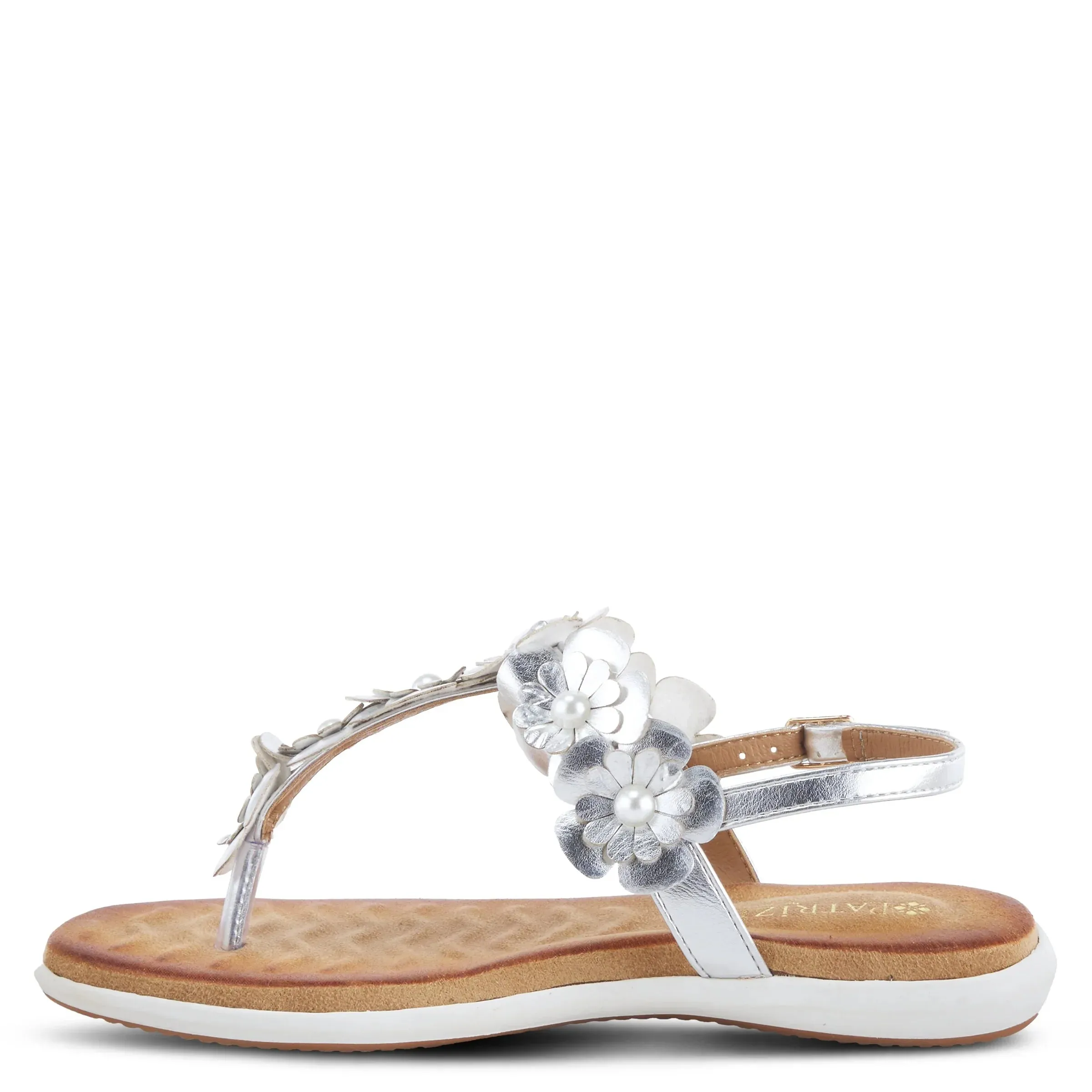 Spring Step Shoes  Patrizia Momento Women’s Vegan Thong Sandals With Flowers