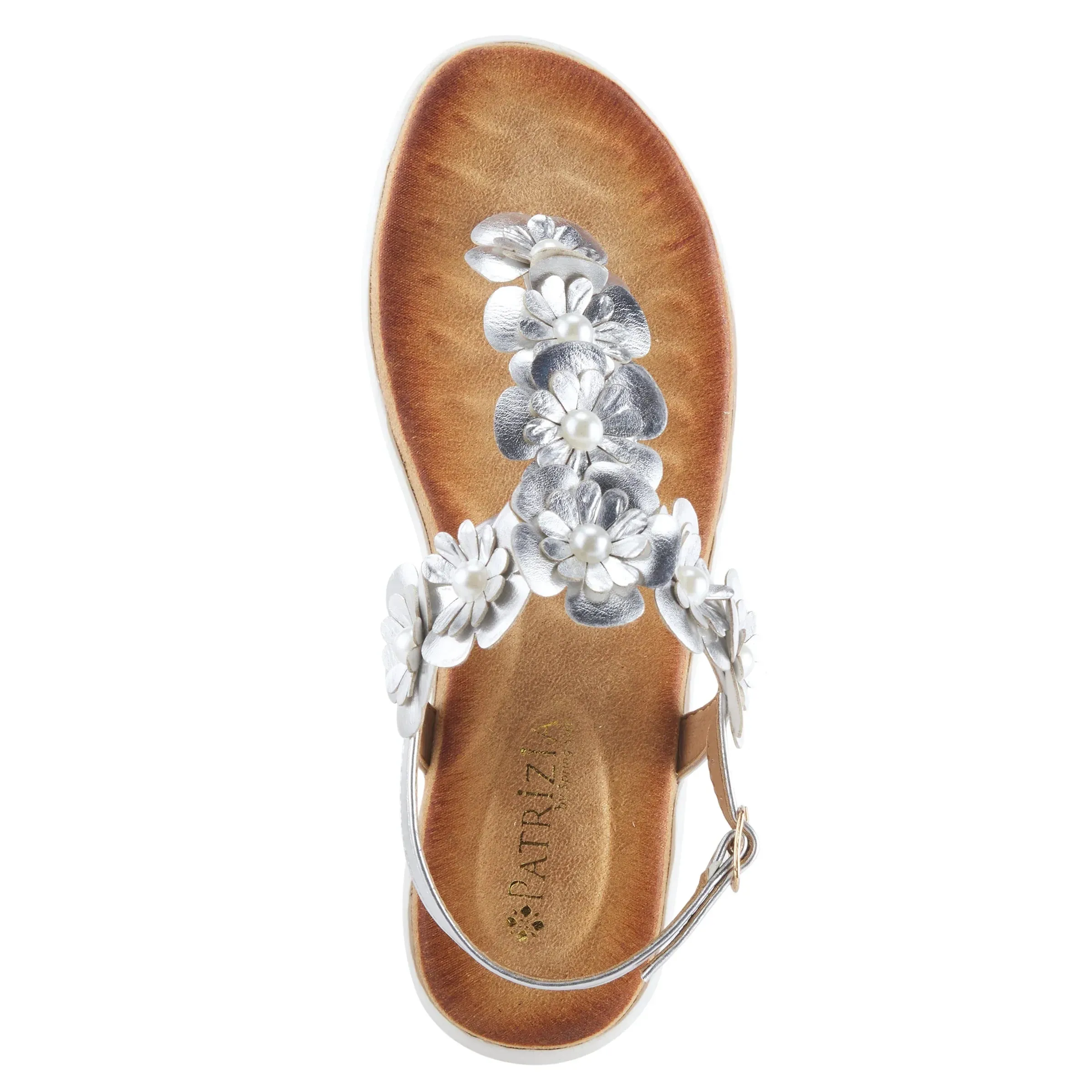 Spring Step Shoes  Patrizia Momento Women’s Vegan Thong Sandals With Flowers