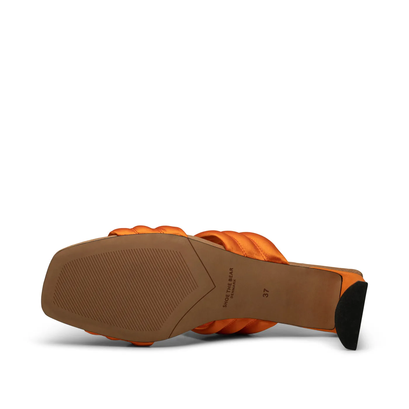 Sylvi heel textile - ORANGE SATIN