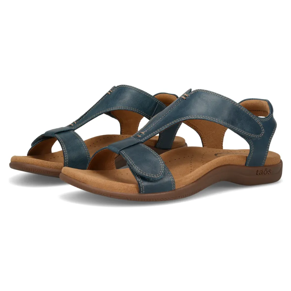 Taos The Show Petrol Blue Leather Sandal (Women's)