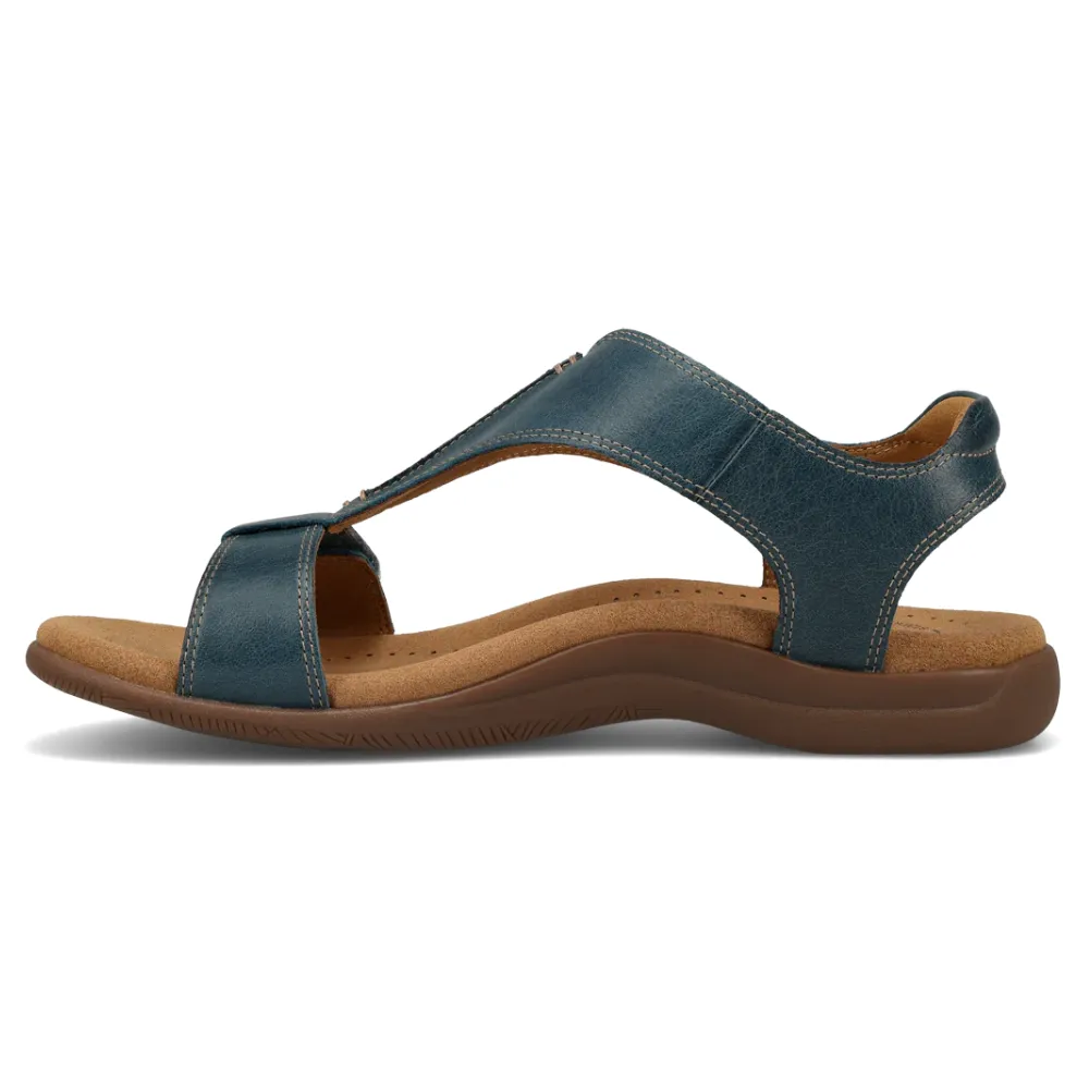 Taos The Show Petrol Blue Leather Sandal (Women's)