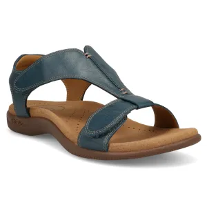Taos The Show Petrol Blue Leather Sandal (Women's)