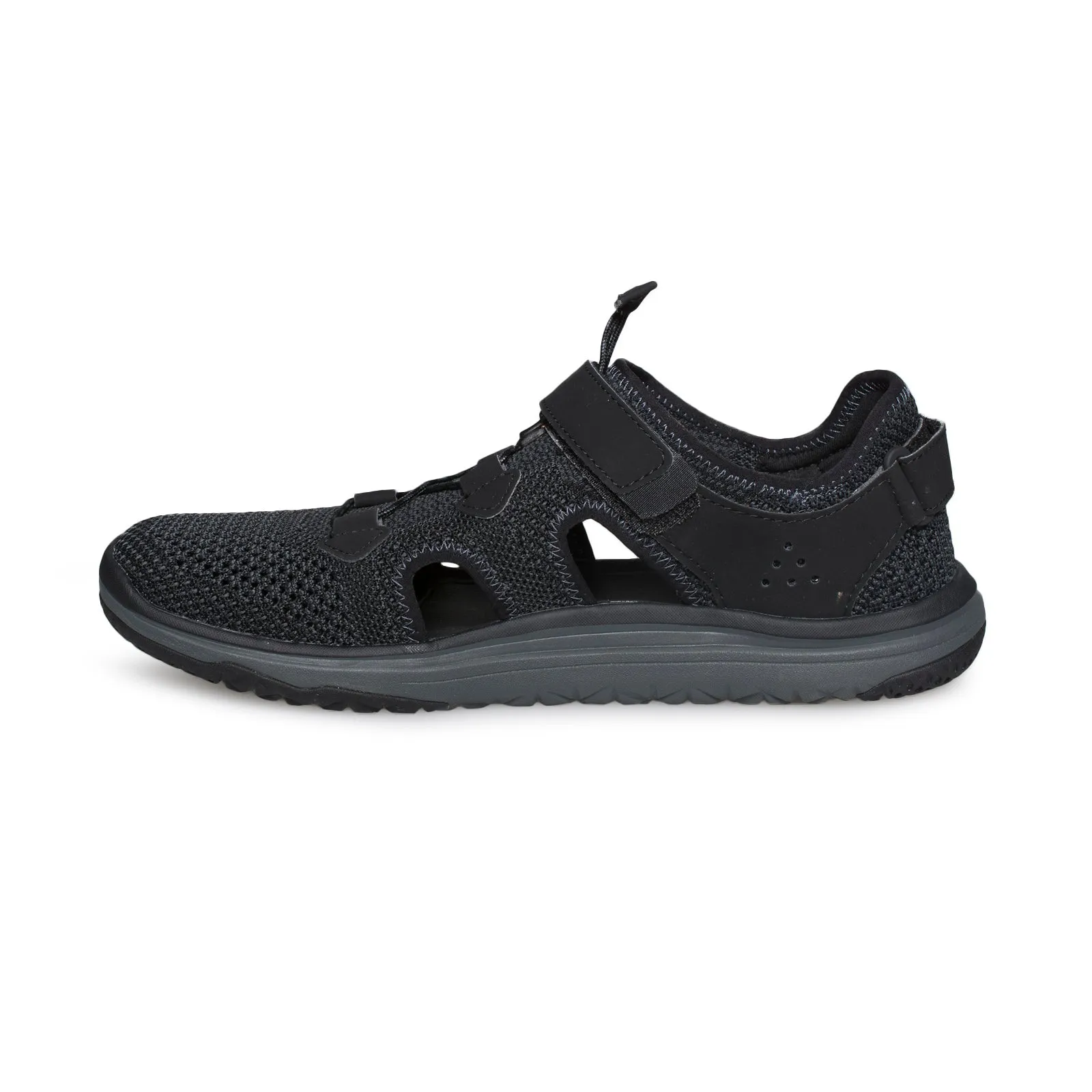 TEVA Terra Float Travel Knit Black Grey Sandals - Men's