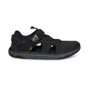 TEVA Terra Float Travel Knit Black Grey Sandals - Men's