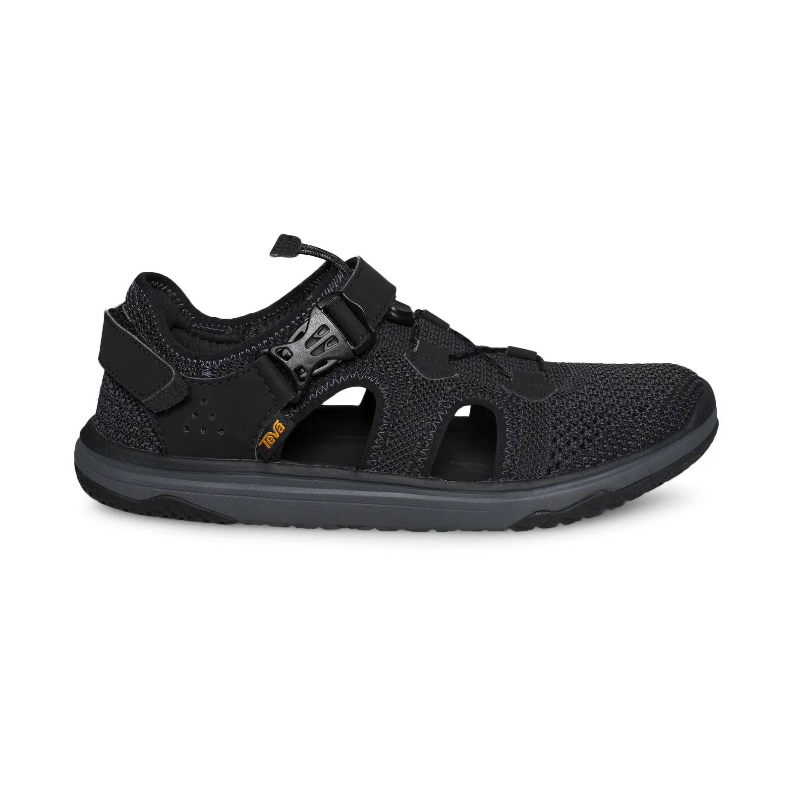 TEVA Terra Float Travel Knit Black Grey Sandals - Men's