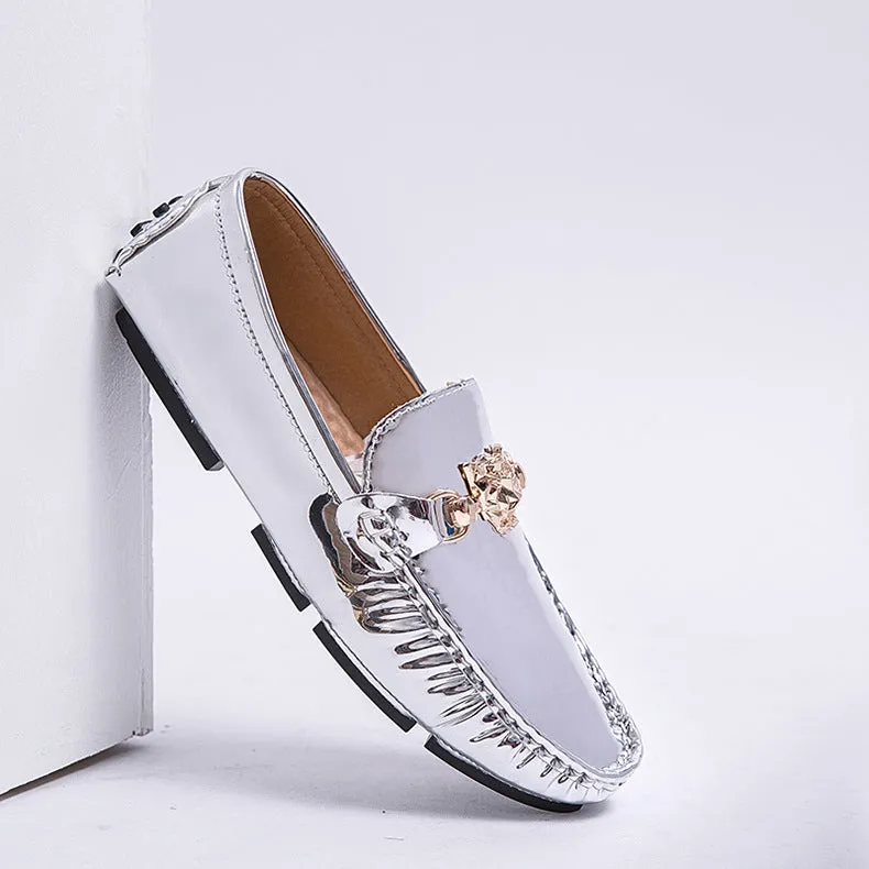 The new loafers loafers fashion mens low help European and American foreign trade Men oversized mens bean shoes foreign trade leisure