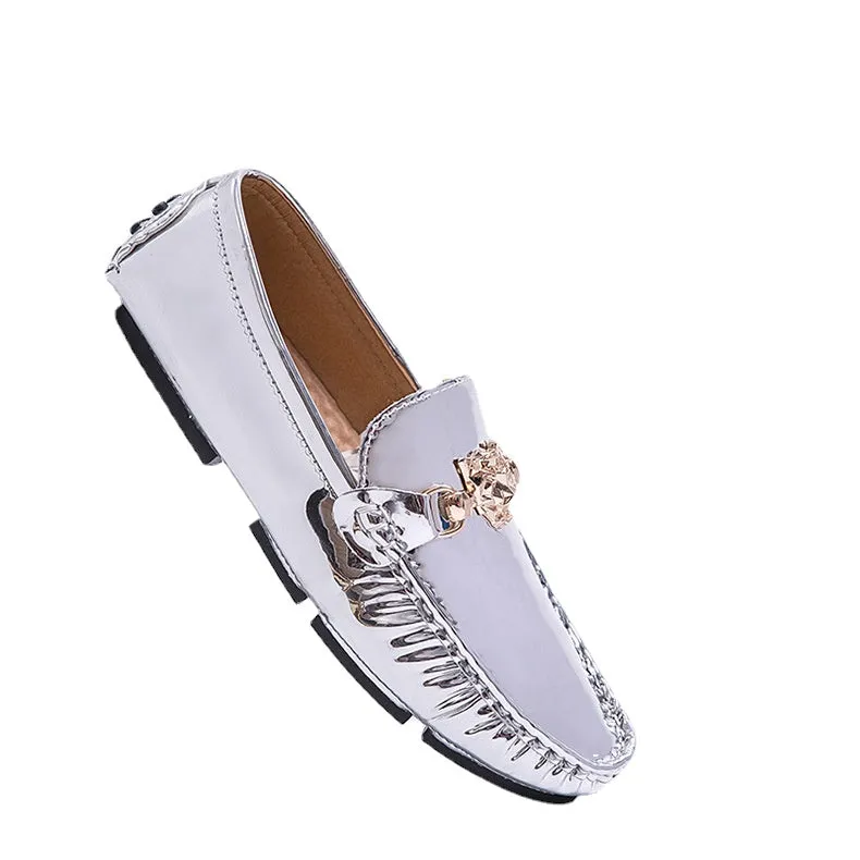 The new loafers loafers fashion mens low help European and American foreign trade Men oversized mens bean shoes foreign trade leisure
