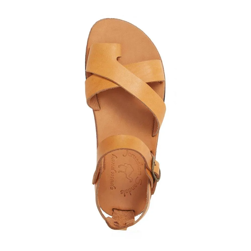 Tovah - Molded Crossover Strap Sandal | Tan
