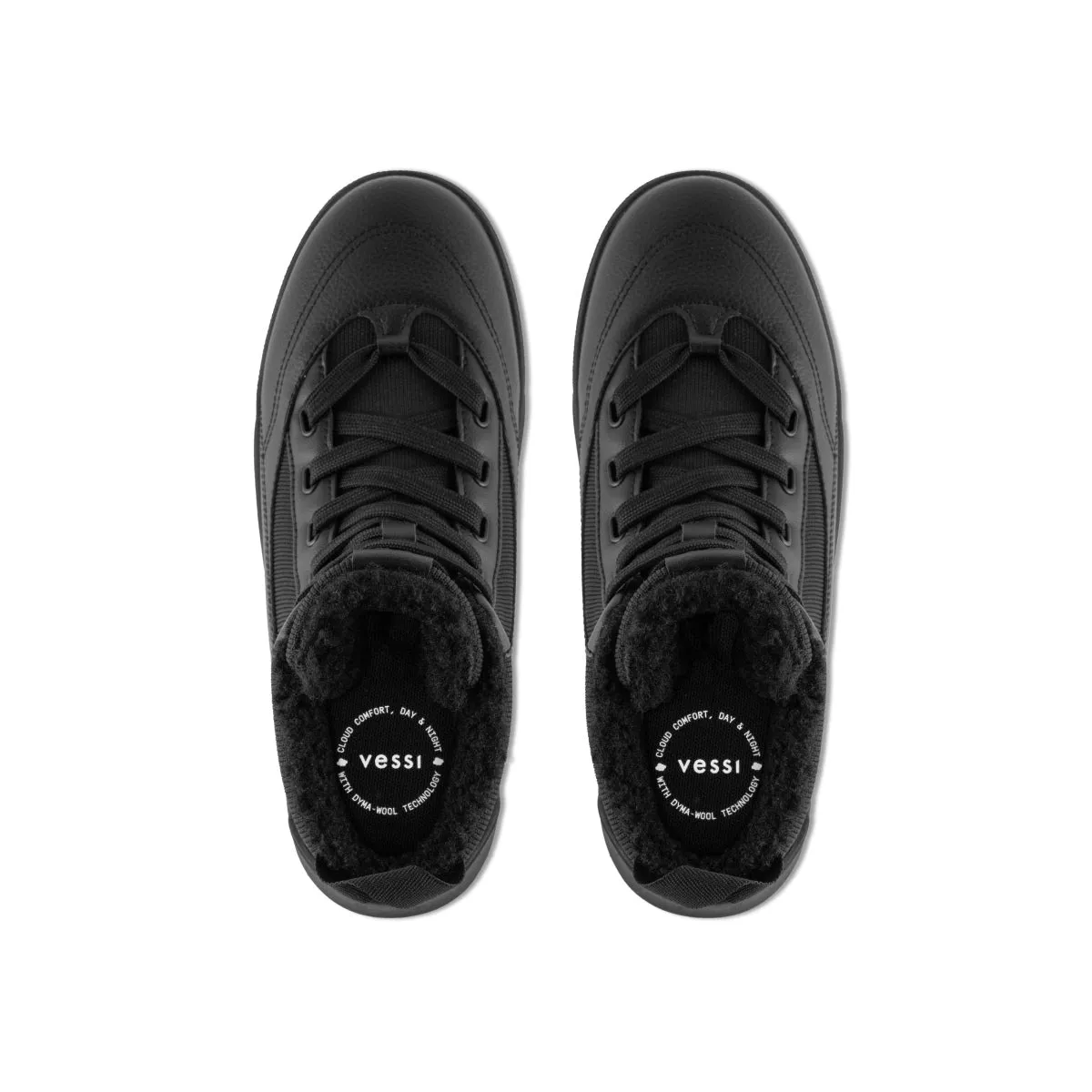 Vessi Men's Alta High Top in Asphalt Black/Gum
