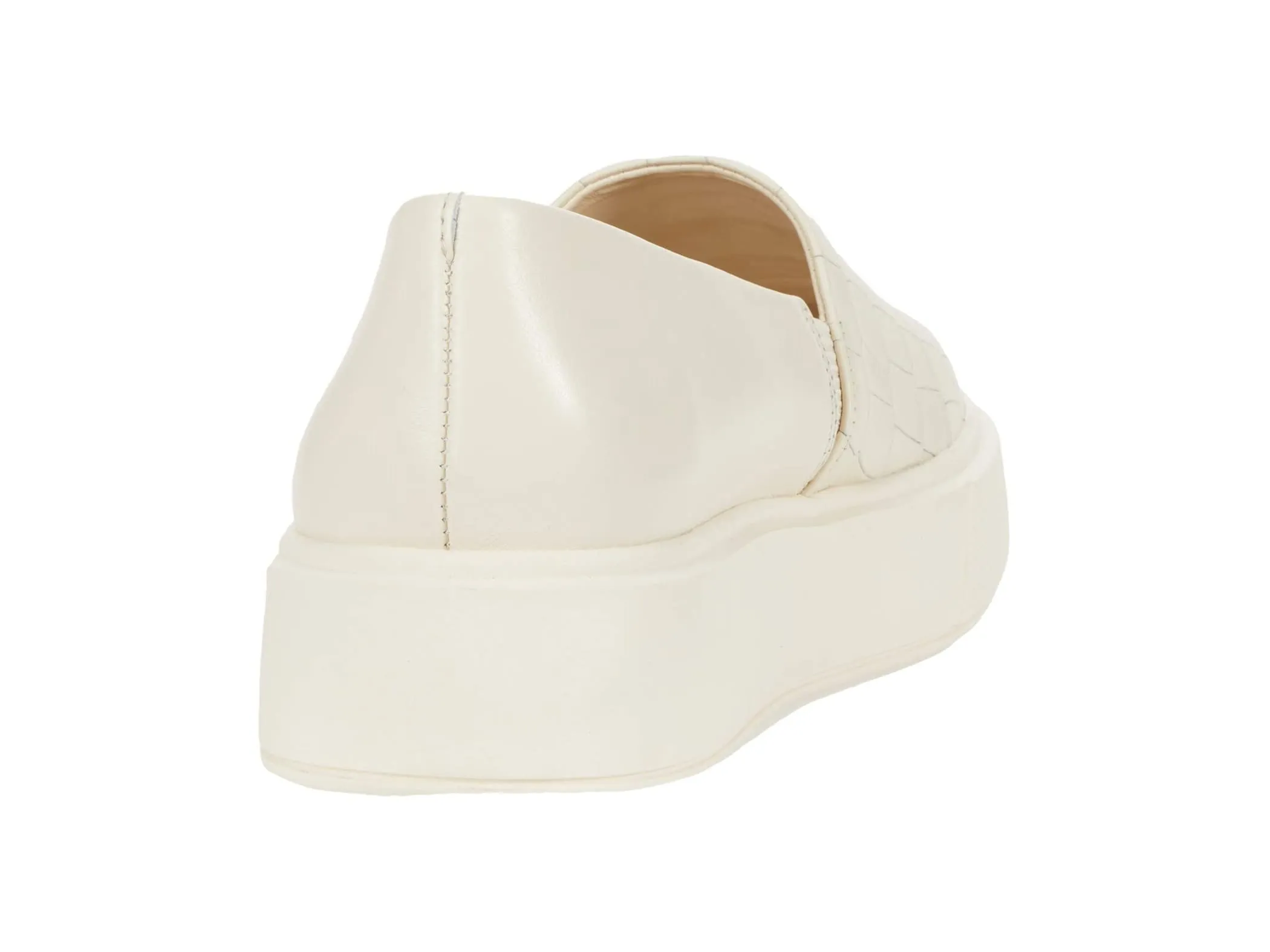 Vince Camuto Abbinna Antique White Platform Wedge Slip on Loafer Sneakers