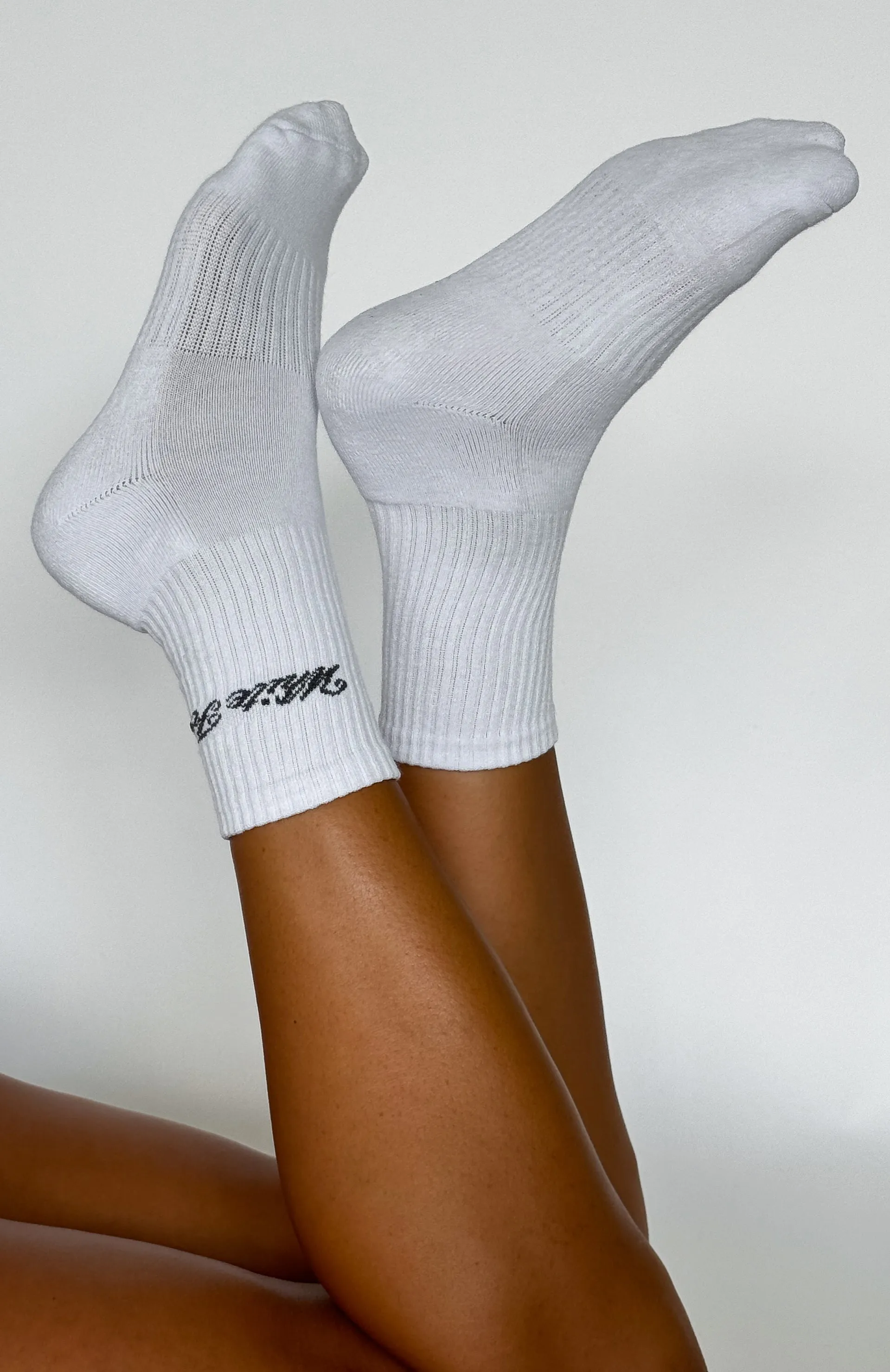 Walk The Same Socks White/Charcoal