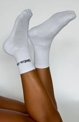 Walk The Same Socks White/Charcoal