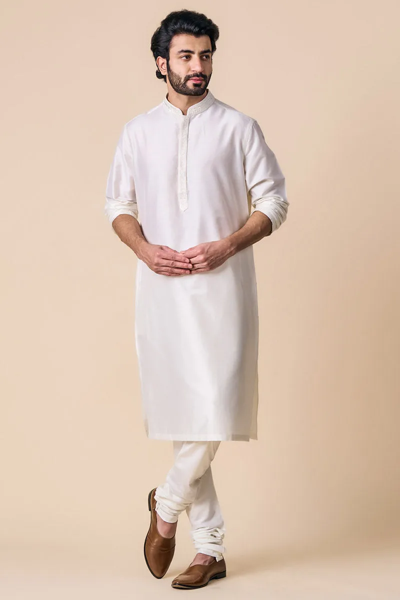 White Kurta Set