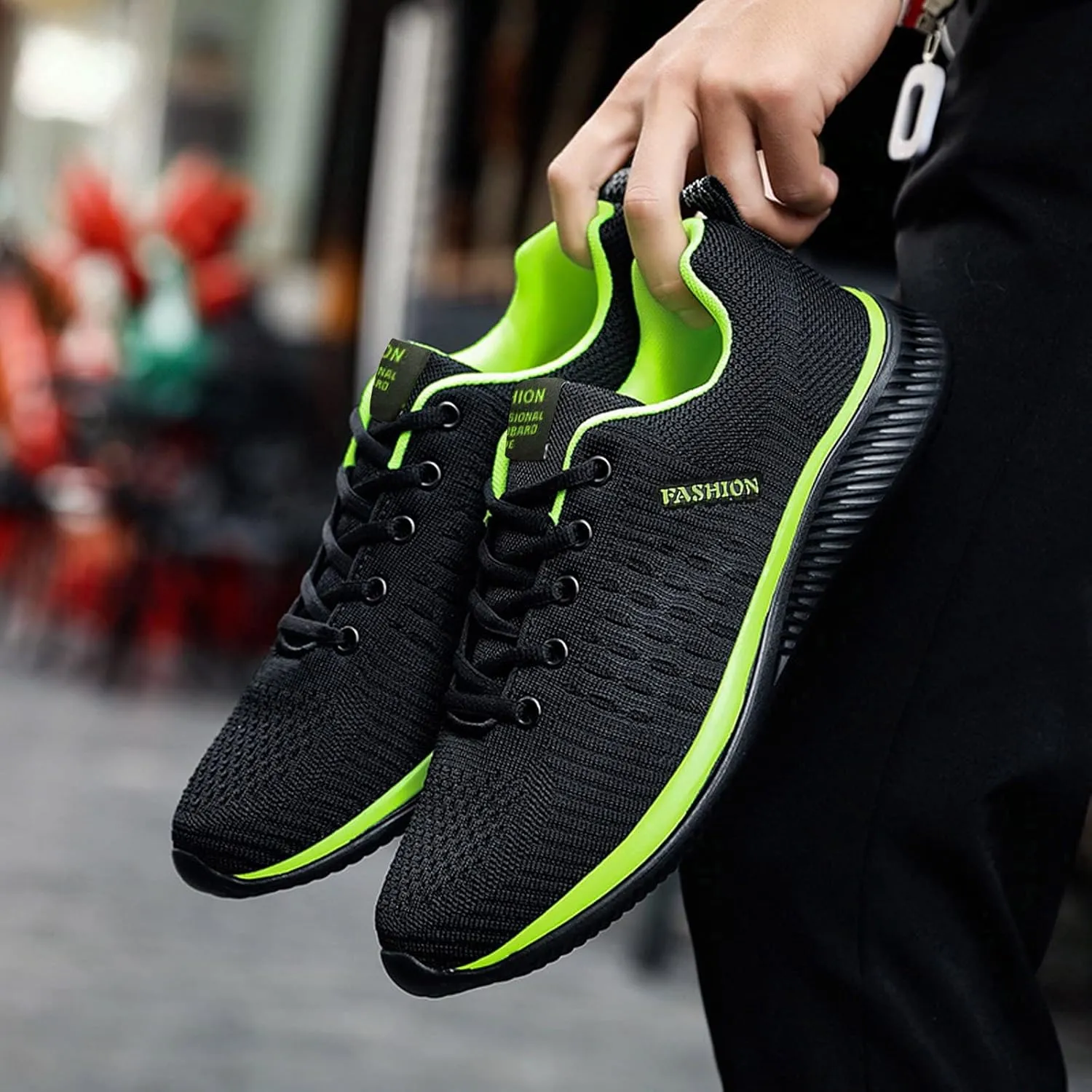 Womens Lace Up Running Shoes Non Slip Walking Shoes Mens Dress Shoes Breathable Ladies Shoes Casual Black Platform Sneaker Platform Tennis Shoe Cross Trainer Shoe