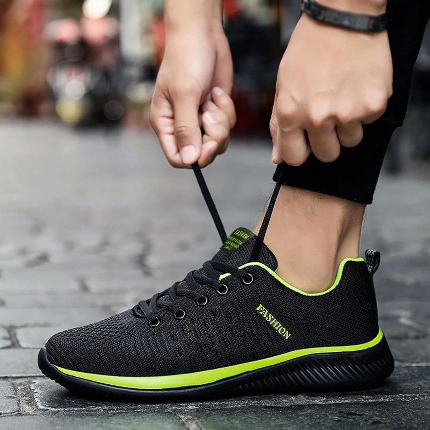 Womens Lace Up Running Shoes Non Slip Walking Shoes Mens Dress Shoes Breathable Ladies Shoes Casual Black Platform Sneaker Platform Tennis Shoe Cross Trainer Shoe